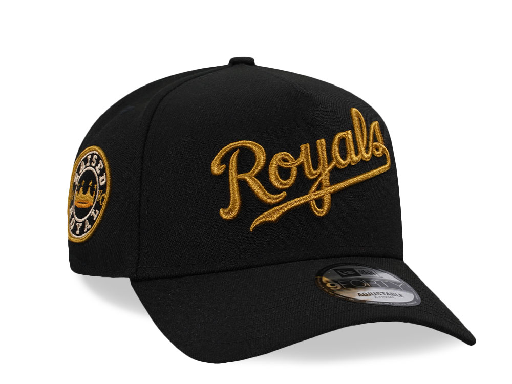 New Era Kansas City Royals Raised Royal Cheviot Gold Edition